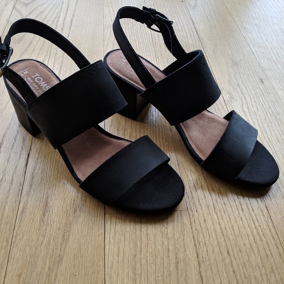 toms poppy sandals black